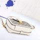 GG mini bag with clasp closure 614368 White High