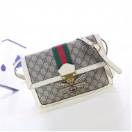 Gucci Queen Margaret GG Supreme medium shoulder bag 524356 White High