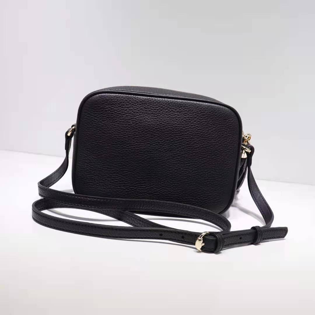 Gucci Soho Small Leather Disco Shoulder Bag 308364 Black High