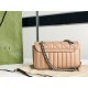 GG Marmont mini New matelassé shoulder bag 446744 Milk Tea High