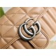 GG Marmont mini New matelassé shoulder bag 446744 Milk Tea High