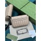 GG MARMONT NEW MATELASSÉ SUPER MINI BAG 476433 Milk Tea High