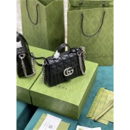 GG Marmont mini top handle bag New 583571 Black High