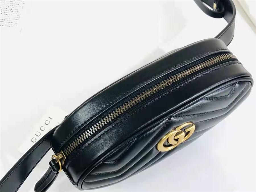 GG Marmont Belt Bag Leather Black High