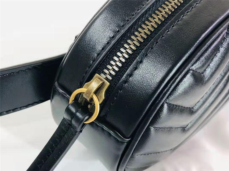 GG Marmont Belt Bag Leather Black High