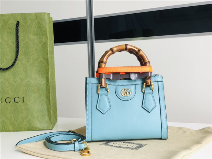 Gucci Diana mini tote bag 655661 Blue High