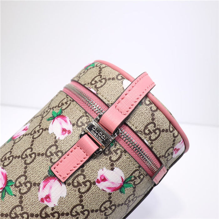 Gucci GG Supreme Monogram Childrens Crossbody Bag 477854 Rose High