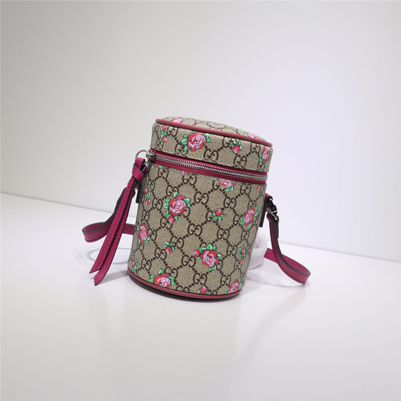 Gucci GG Supreme Monogram Childrens Crossbody Bag 477854 Peony High