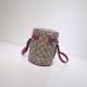 Gucci GG Supreme Monogram Childrens Crossbody Bag 477854 Peony High