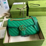 GG Marmont small shoulder bag Green High