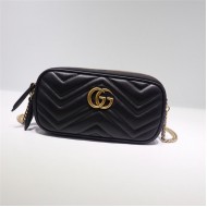 GG Marmont Mini Chain Bag 546581 Black High