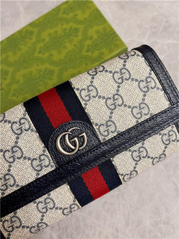 Ophidia GG continental wallet GG Supreme canvas 523153 high