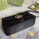 GG Marmont small matelassé shoulder bag 443497 Black Velvet High