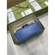 GG Marmont mini top handle bag New 583571 Blue High