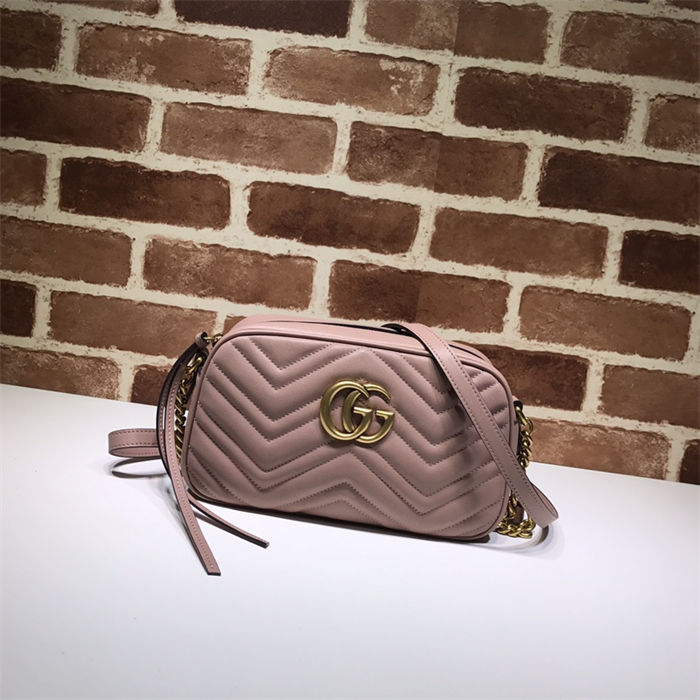 GG Marmont small shoulder bag 447632 Dusty Pink High