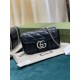 GG MARMONT NEW MATELASSÉ SUPER MINI BAG 476433 Black High