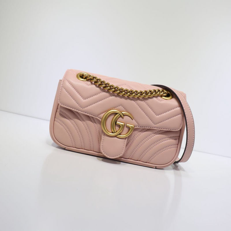 GG Marmont mini matelassé shoulder bag pink High