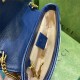 GG MARMONT MATELASSÉ SUPER MINI BAG 476433 white/blue High