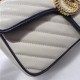 GG Marmont small matelassé shoulder bag white High