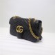 GG Marmont small matelassé shoulder bag black High