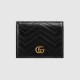 GG Marmont card case wallet black High