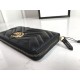 GG Marmont zip around wallet black High