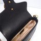 GG Marmont mini top handle bag black High