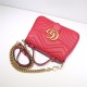 GG Marmont mini top handle bag red High