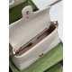 GG Marmont small top handle bag 498110 white High