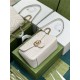 GG Marmont small top handle bag 498110 white High