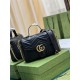 GG Marmont small top handle bag 498110 black High