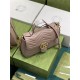 GG Marmont small top handle bag 498110 dusty pink High