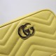 GG Marmont matelassé mini bag 448065 yellow High