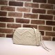 GG Marmont small shoulder bag 447632 white High