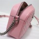 GG Marmont small shoulder bag 447632 pink High