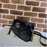 GG Marmont small shoulder bag 447632 black High