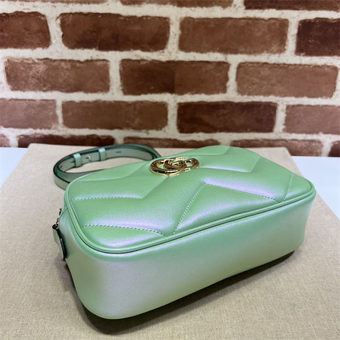 GG Marmont small shoulder bag 447632 Fresh Green High