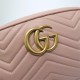 GG Marmont small shoulder bag 447632 light pink High