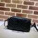 GG Marmont small shoulder bag 447632 Black-Black High