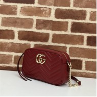 GG Marmont small shoulder bag 447632 Burgundy High