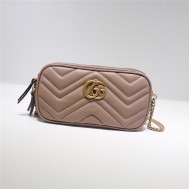 GG Marmont Mini Chain Bag 546581 Nude High