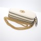 GG Marmont Mini Chain Bag 546581 White High