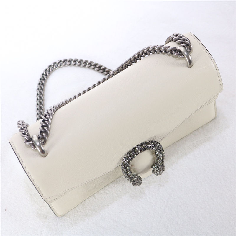 DIONYSUS GG SMALL SHOULDER BAG 400249 Leather white high