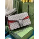 DIONYSUS GG SMALL SHOULDER BAG 400249 GG Supreme canvas Red high