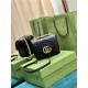 GG MARMONT MINI SHOULDER BAG 739682 Leather Black high