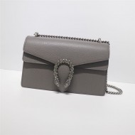 DIONYSUS GG SMALL SHOULDER BAG 400249 Leather Grey high