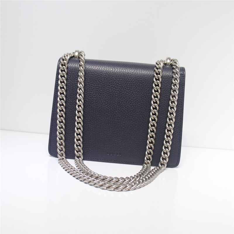 Dionysus leather mini bag 421970 Dark Navy high