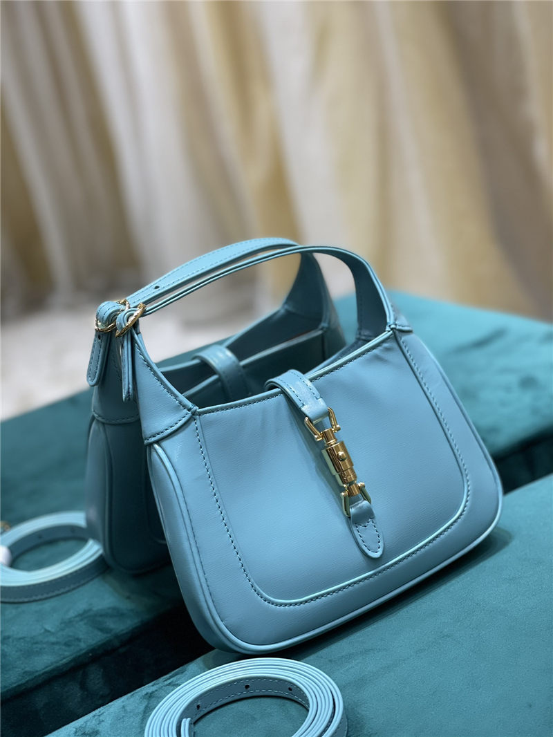 Jackie 1961 mini shoulder bag 637091 leather light blue High