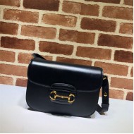 Gucci Horsebit 1955 shoulder bag 602204 black leather high