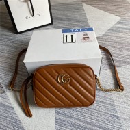 GG Marmont matelassé mini bag 448065 brown high